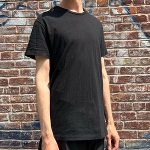 McQ Alexander McQueen Black Zipper T-shirt